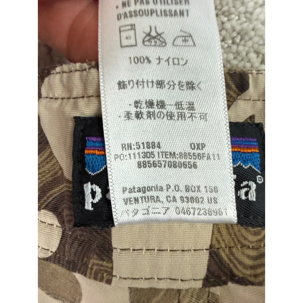 Patagonia Wavefarer Board Shorts Men 30 Peat Brown Oaxaca Abstract 86556